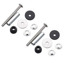 2PCS Stainless Steel Toilet Seat Bolts Kit, Easy Install Metal Screws for Repair