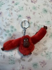 Red Kipling Monkey Keychain New