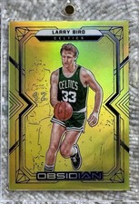2021-22 PANINI OBSIDIAN GOLD /10 LARRY BIRD