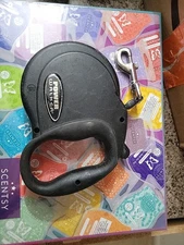 Reflective Retractable Dog Leash Small Black 32 Lbs Power Walker Coastal Pet New