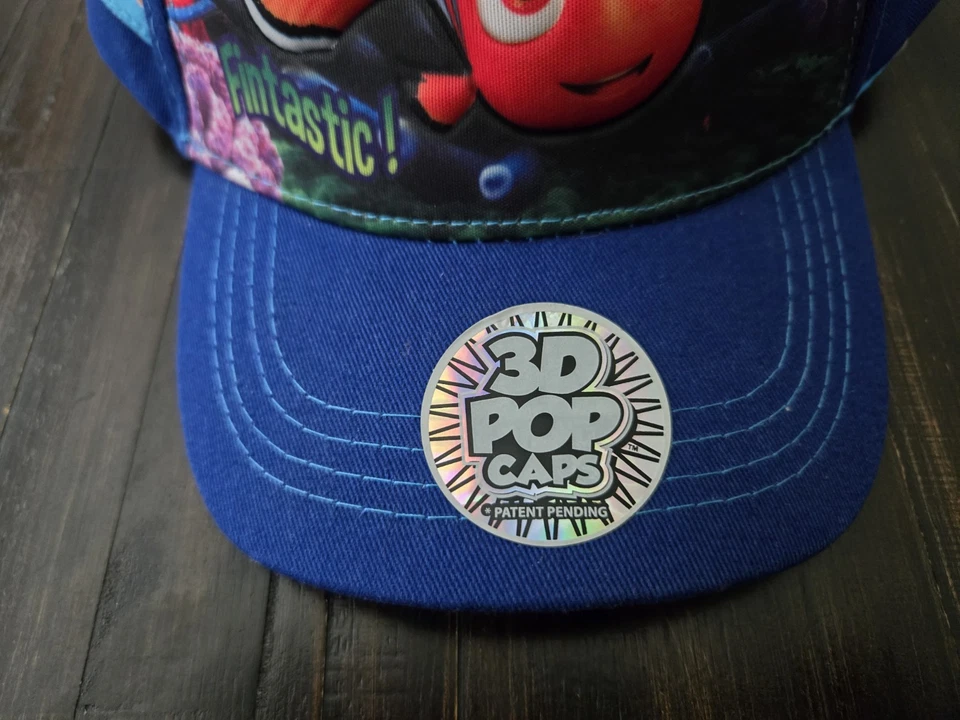 Disney "Buscando a Dory" Nemo 3D Pop Gorras Ajustables Niños Pequeños "Fintastic" Nuevo con Etiquetas Foto 3 de 4