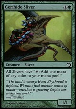 Gemhide Sliver -Foil Near Mint MTG Premium Deck Series: Slivers