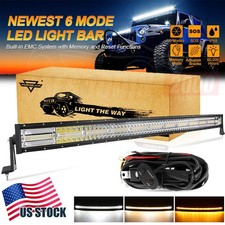 Auxbeam 50 Inch 288w Curved Led Light Bar Spot Flood Combo Strobe For Ford Chevy Auxbeam 50 Inch 288w Curved Led Light Bar Spot Flood Combo Strobe For Ford Chevy