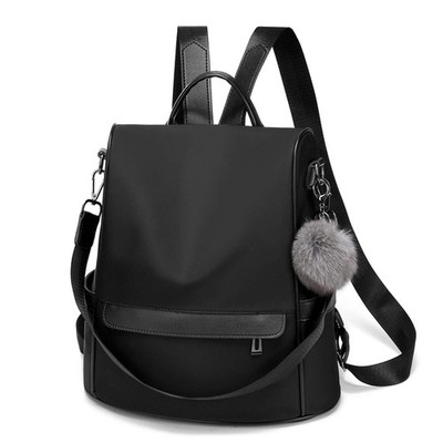 CHERUTY Women Backpack Purse Nylon Anti-theft Fashion Medium, 1-1 Black 