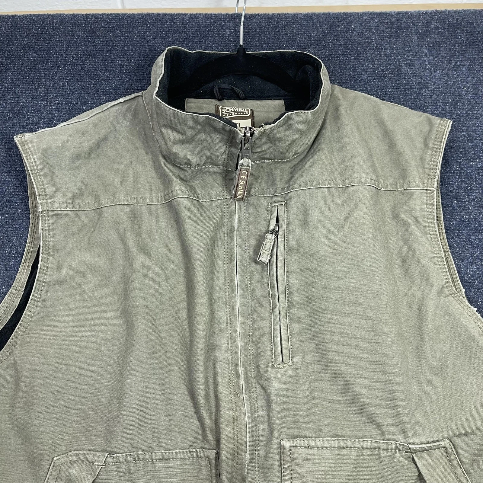 C.E. Schmidt Workwear Vest Mens 2XL Beige Canvas Full Zip Lined Insulated
Opens in a new window or t