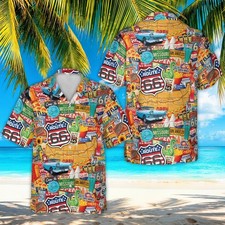 Route 66 Hawaiian Shirt