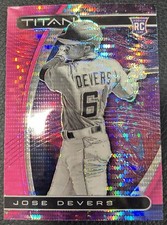 Panini Chronicles Titan Prizm Rookie Jose Devers #8 Marlins MLB Baseball 2021
