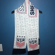NWT USA Soccer "She Believes" Red, White, And Blue Scarf - Size 63"x7.5"