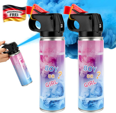Gender Reveal Rauchbomben Set 2 Stück biologisch abbaubar für Babyparty