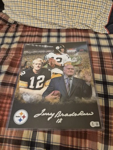 Terry Bradshaw Signed Photo 11x14 Steelers Autograph Beckett Auto
