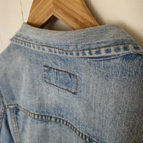 Vintage Rocky Genuine Denimwear Blue Denim Jean Jacket Unisex Size Medium - Picture 8 of 22