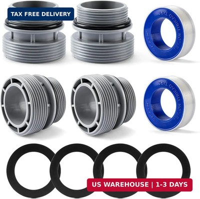 4 Pack - 4560 Pool Hose Conversion Adapters Kit for Intex Hayward Coleman Pool F
