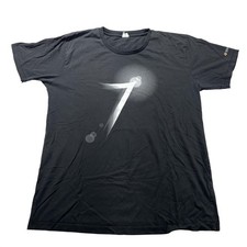 Windows 7 Shirt Mens L Black Logo Graphic Tech Promo Tee Microsoft Software VTG