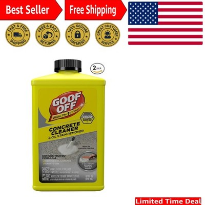 Goof Off 32oz Degreaser for Concrete - No Scrubbing, Just Pour and Sweep, 2 Pack
