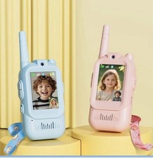 Walkie Talkie Fabeto para Niños con Video Paquete de 2 Juguetes Recargables para Niños Pequeños con...
