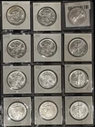 American Silver Eagle 1 oz Silver Coins - Lot Of 12 1986-1997