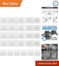 Modern Waterproof Adhesive Hooks - 14 Pack Strong Support for Bathroom Kitchen