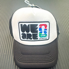 FIFA World Cup 26 We Are 26 CAN MEX USA Trucker Hat Cap Black & White