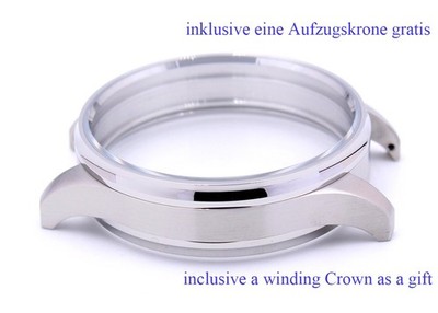  47,5mm EDELSTAHL CASE zum Einbau TU Werke Omega Moser Union Zenith (42-44 mm)