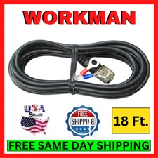 Workman CX-12-PL-LUG 12' RG-59 Antenna Coaxial Patch Cable Black w/ PL-259/Lug