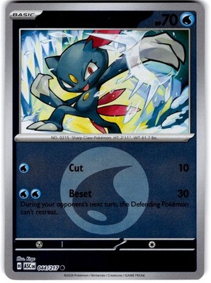 Pokemon Sneasel Ascended Heroes 44/217 Energy Holo Near Mint English