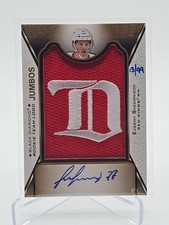 2017 BLACK DIAMOND Evgeny Svechnikov ROOKIE TEAM LOGO JUMBOS PATCH GOLD AUTO /99