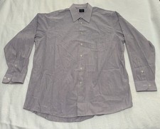 Arrow Men s Regular Fit LS Button Down Striped Shirt XL 17-17.5 34-35