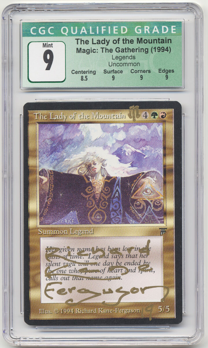 Graded Signed Altered The Lady of the Mountain CGC Art Graded Signed Altered The Lady of the Mountain CGC Art
