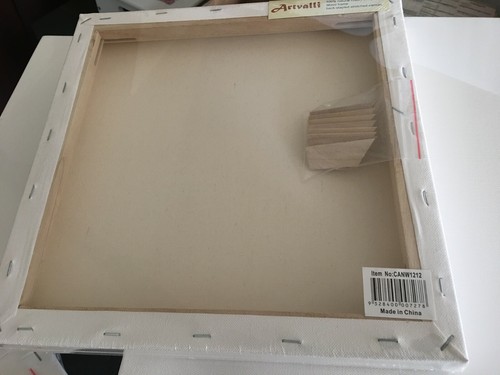 Square Artist Blank Canvas Stretched Cotton THICK 37mm 8x8 12x12 16x16 20x20 in - Picture 3 of 4