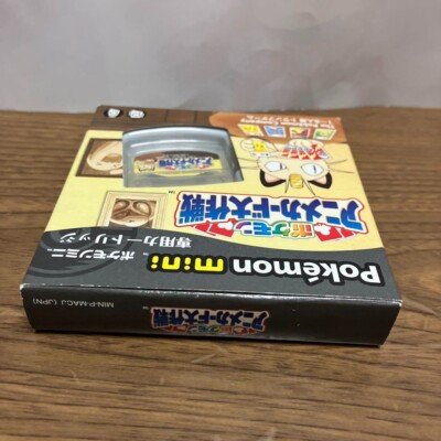 Nintendo Pokémon Mini Zany Cards game cartridge Complete in box