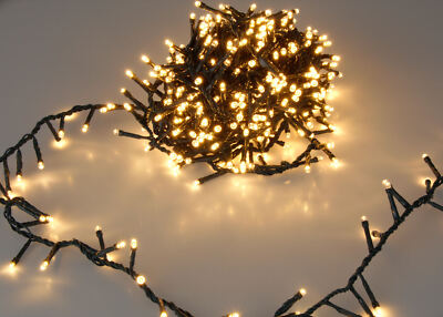 Weihnachtsbaum Lichterkette - 560 - 1800 LED - EXTRA warmweiß bunt - Innen Außen