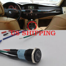 12V 3A 16mm Unlock On-Off Sport Mode LED Push Button Switch For BMW E60 5 NEW 