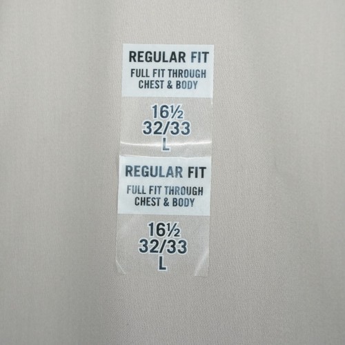 Kenneth Cole Men's Dress Shirt L 16.5-32/33 Gray Wrinkle Free Stretch Collar NWT - Picture 9 of 12