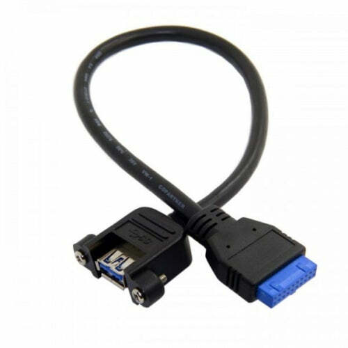 System-S USB Cable Type A 3.0 On 20pin Motherboard Header Aufwärtskabel For