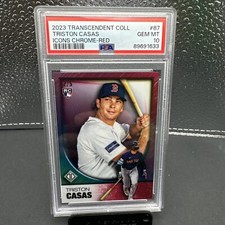 2023 Topps Transcendent Triston Casas Icons Red Refractor /5 PSA 10 Gem RC