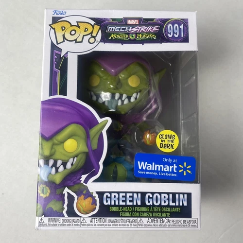 Funko Pop! Marvel Mech Strike Monster Hunters #991 Green Goblin Walmart - GLows
