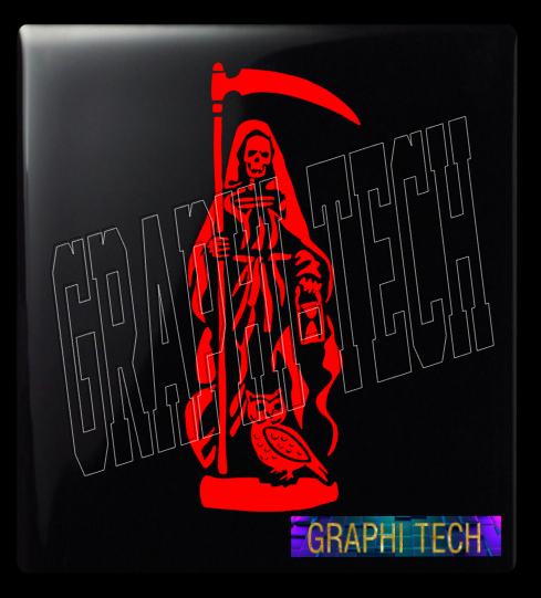 Erreinge® Adesivo Oro 40 cm Teschio Santa Muerte Skull Sticker stampato per Auto Moto Parete Paraurti Computer Portatile Bagagli Biciclette