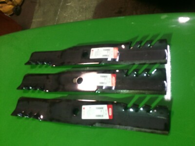 Set Of 3 G6 Gator Blades For John Deere 1023E, 1025R, 1026R With 60" Mowers