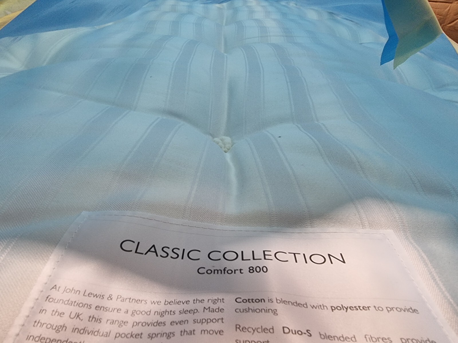 John Lewis HYPNOS COMFORT 800 SUPERKING ZIP LINK Pocket Spring Mattress