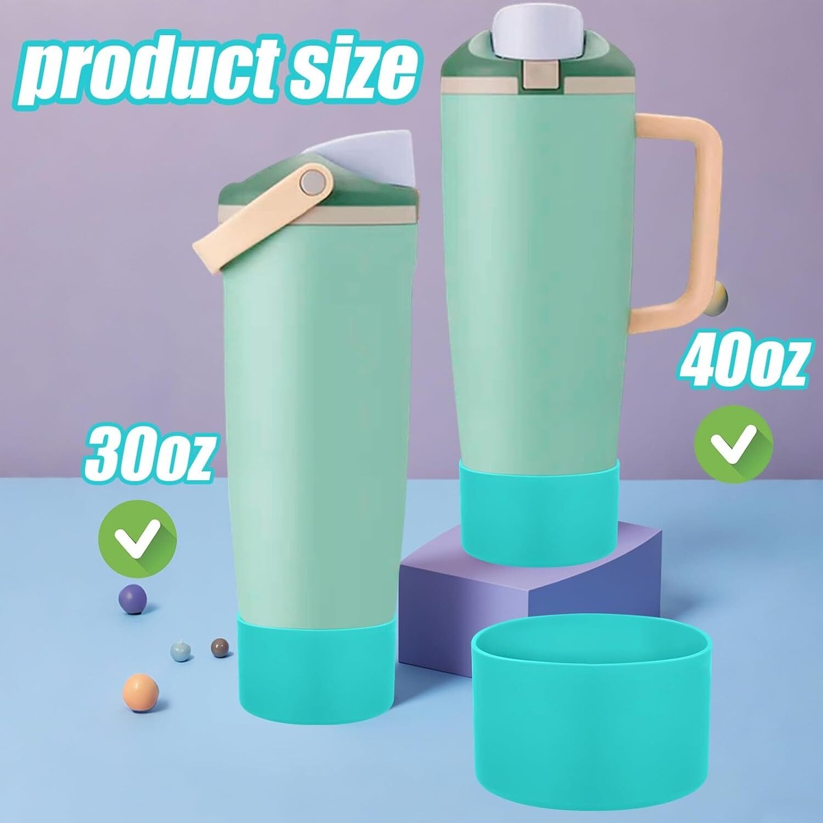 Custodia In Silicone Per Borraccia Owala Twist/FreeSip – Antiscivolo, Protegge Da Ammaccature, Senza BPA - 4