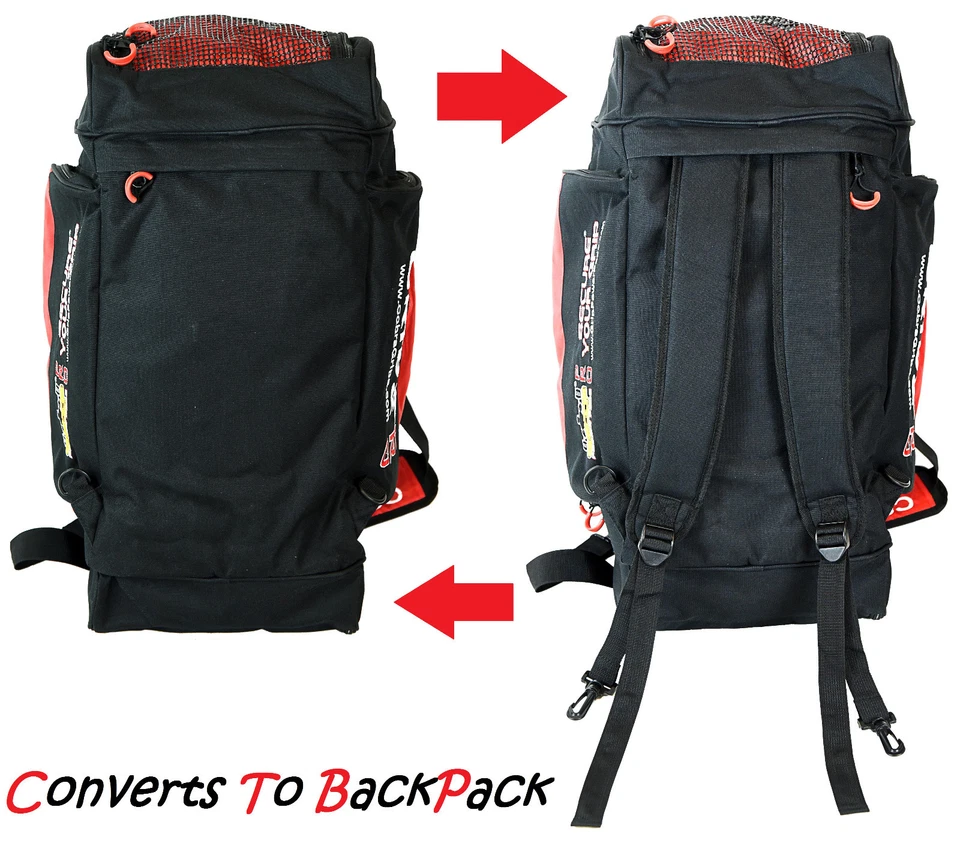 Grip Power Pads Sport Large Embroidered Gym Duffle Bag Wet Dry Storage BackPack - Image 2 of 4