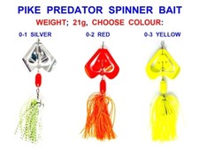 FLADEN 21g PREDATOR SPINNER BAIT SEA FISHING PIKE PERCH SALMON TROUT BASS LURE