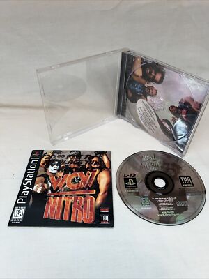 PS1 WCW Nitro, CIB, Cleaned & Tested