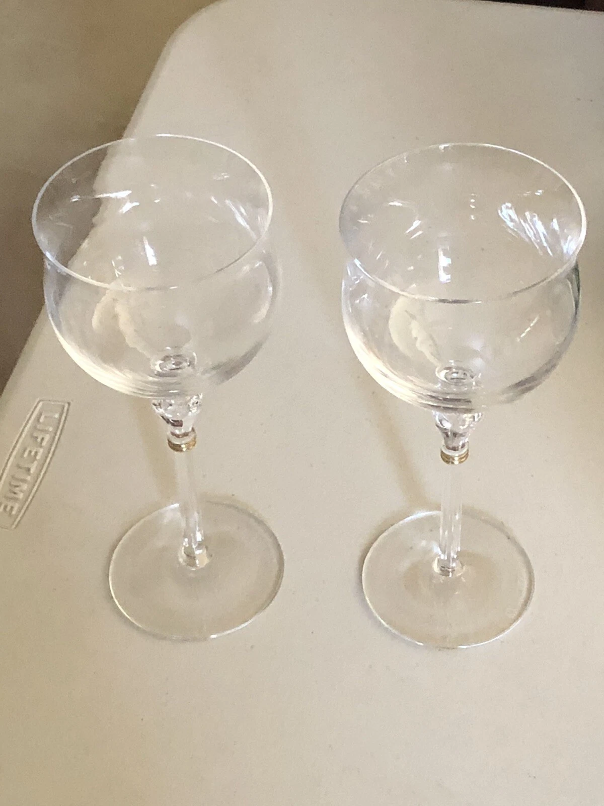 2 VERRES À VIN CHRISTIAN DIOR BIJOUX 