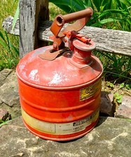 Vintage Justrite 2 Gallon Metal Gas Safety Can Type I No 10501