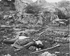 Dead Sharpshooters Last Sleep at Gettysburg 8"x 10" Civil War Photo Picture #24