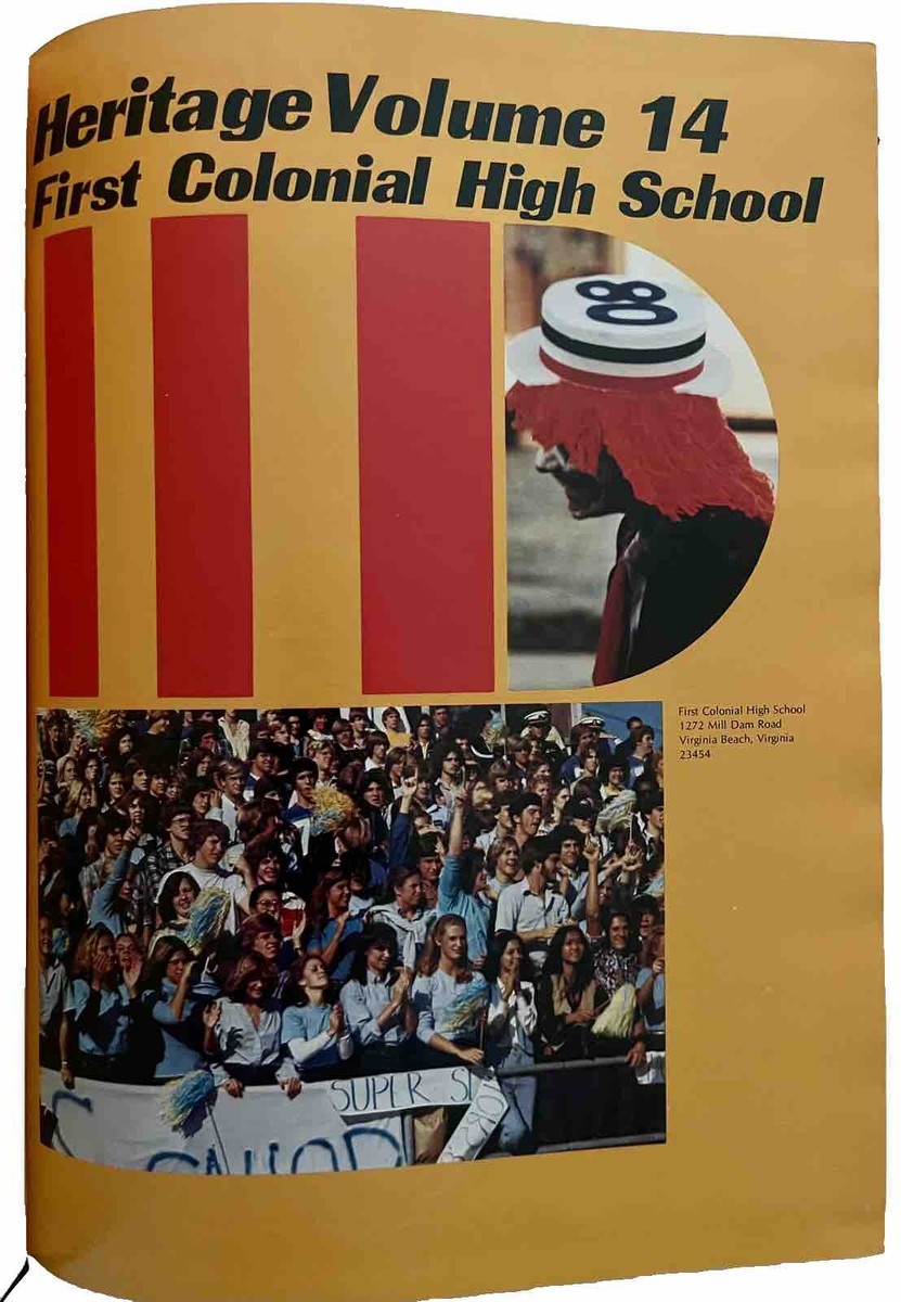 1980 FIRST COLONIAL HIGH SCHOOL YEARBOOK, THE HERITAGE, VIRGINIA