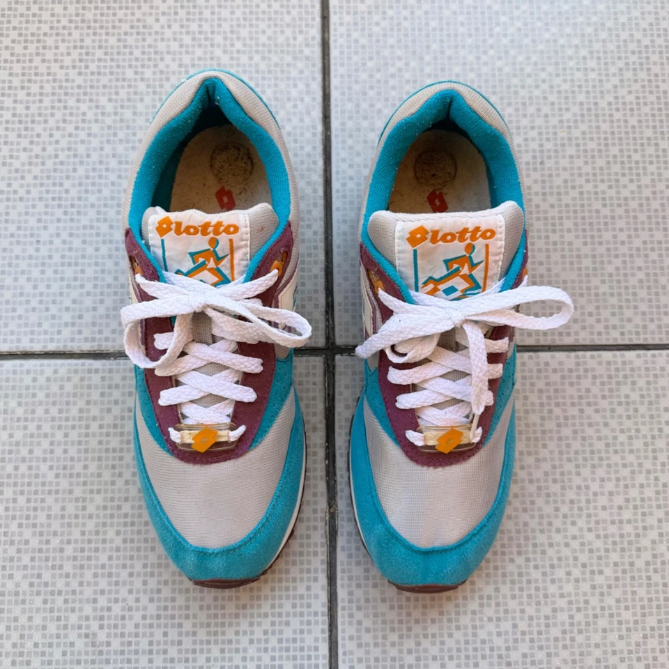 RARO! Lotto Vintage Años 90 Tenis Zapatos Entrenadores OG Retro Kicks EE. UU. 9 UE 42,5 27 cm Foto 3 de 4