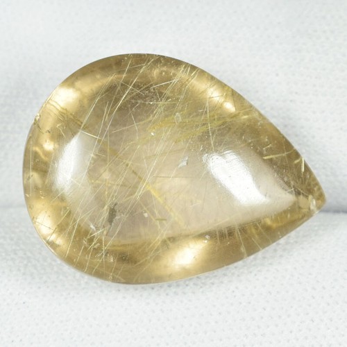 26.38 ct SHIMMERING RARE - UNTREATED NATURAL RUTILE QUARTZ CABOCHON See vdo N7 - Picture 2 of 3