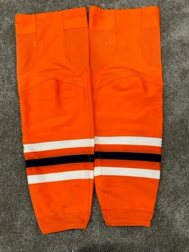 2019-2020 Connor McDavid Edmonton Oilers NHL Game Worn Hockey Socks! 1 Goal - Picture 6 of 11